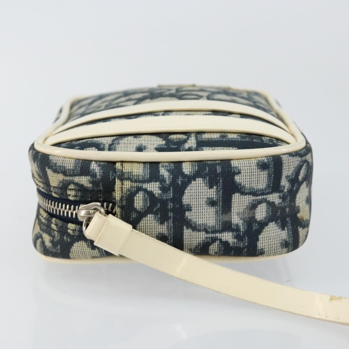 Christian Dior Trotter Pouch Diorissimo Canvas Navy Pvc Clutche & Pouche Bag ()