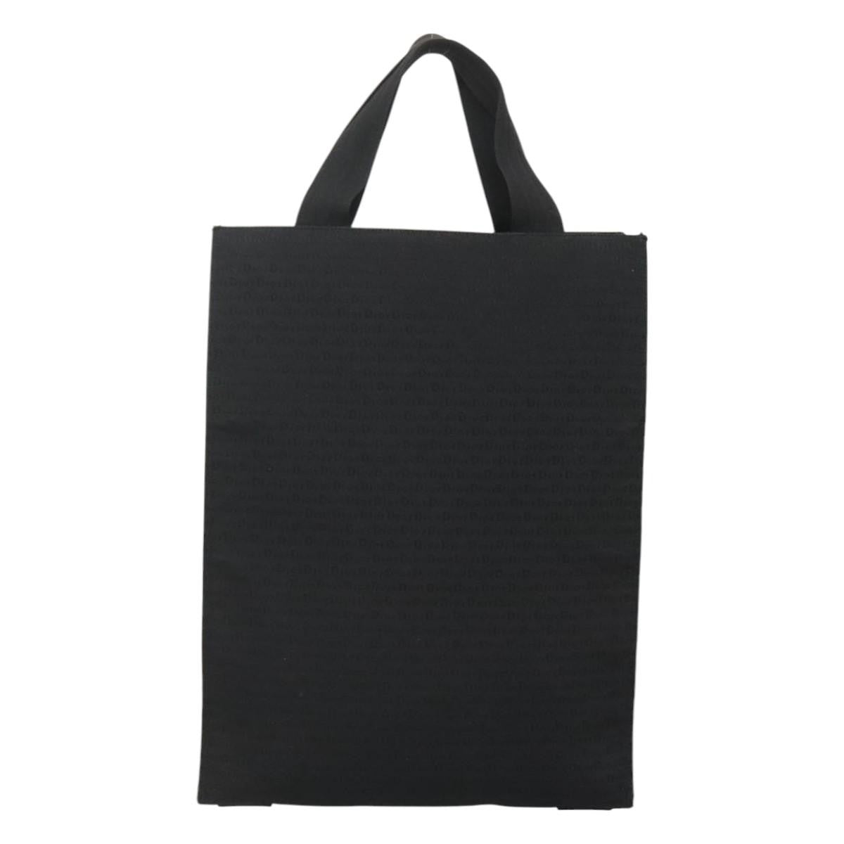 Christian Dior Tote Canvas Black Canvas Tote Bag Bag ()