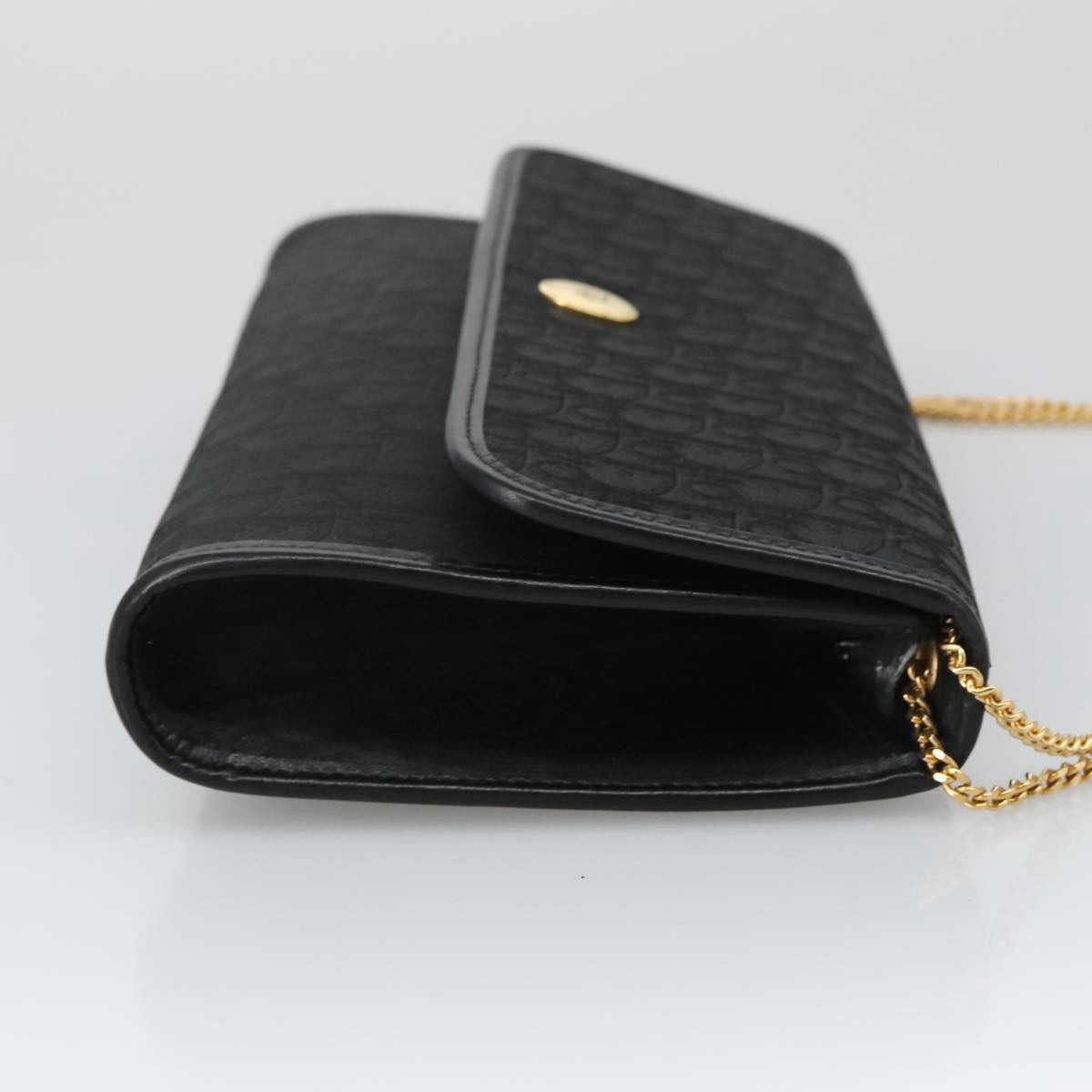 Christian Dior Trotter Crossbody Bag Canvas Black Canvas Shoulder Bag Bag ()