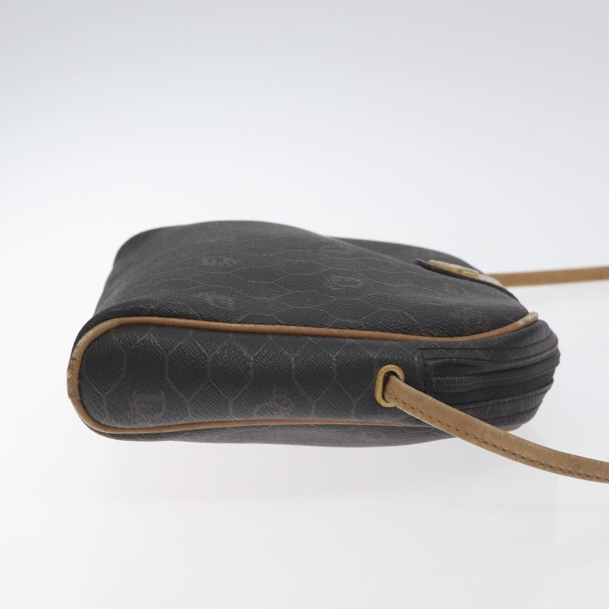 Christian Dior Honeycomb Shoulder Bag Canvas Black Canvas Bag ()