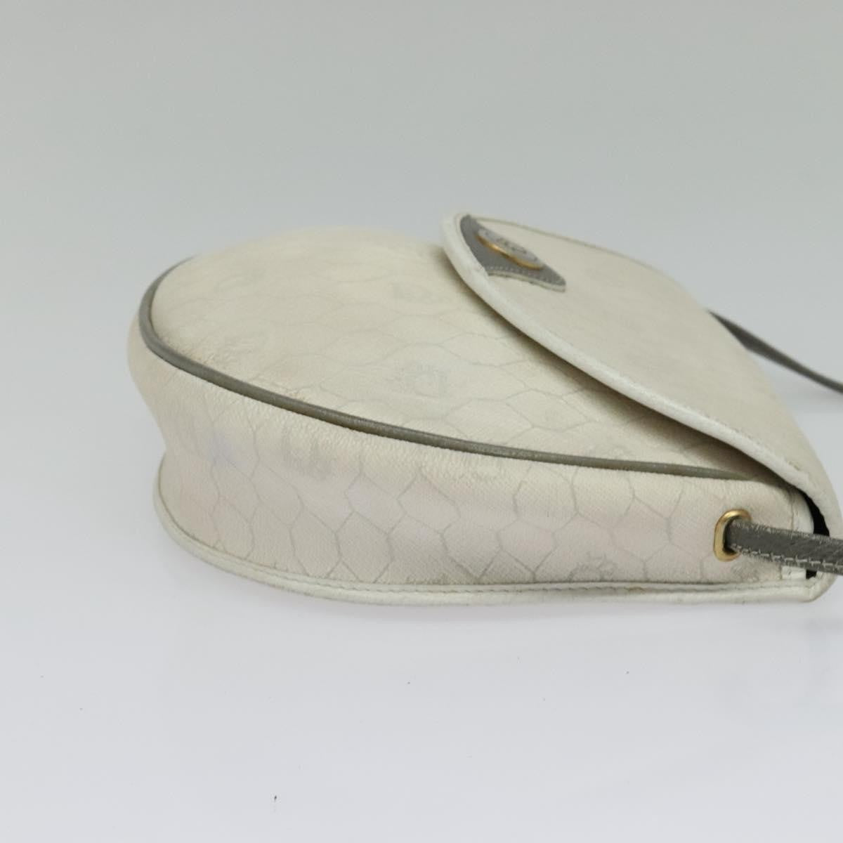Christian Dior Honeycomb Shoulder Bag Canvas White Canvas Shoulder Bag Bag ()