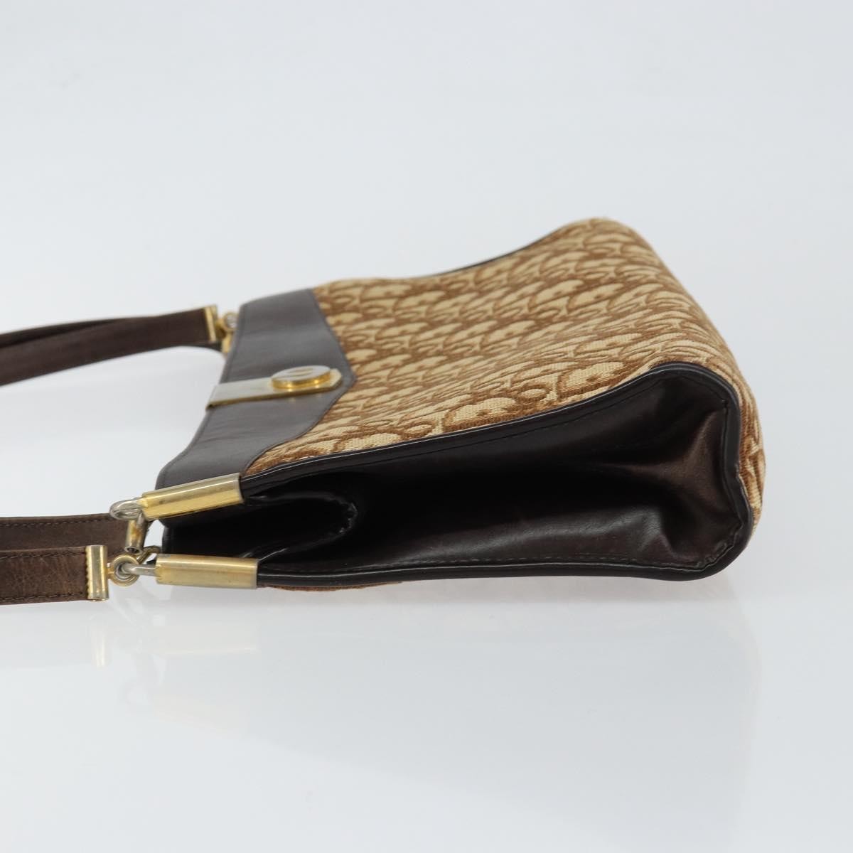 Christian Dior Trotter Shoulder Bag Canvas Brown Canvas Shoulder Bag Bag ()