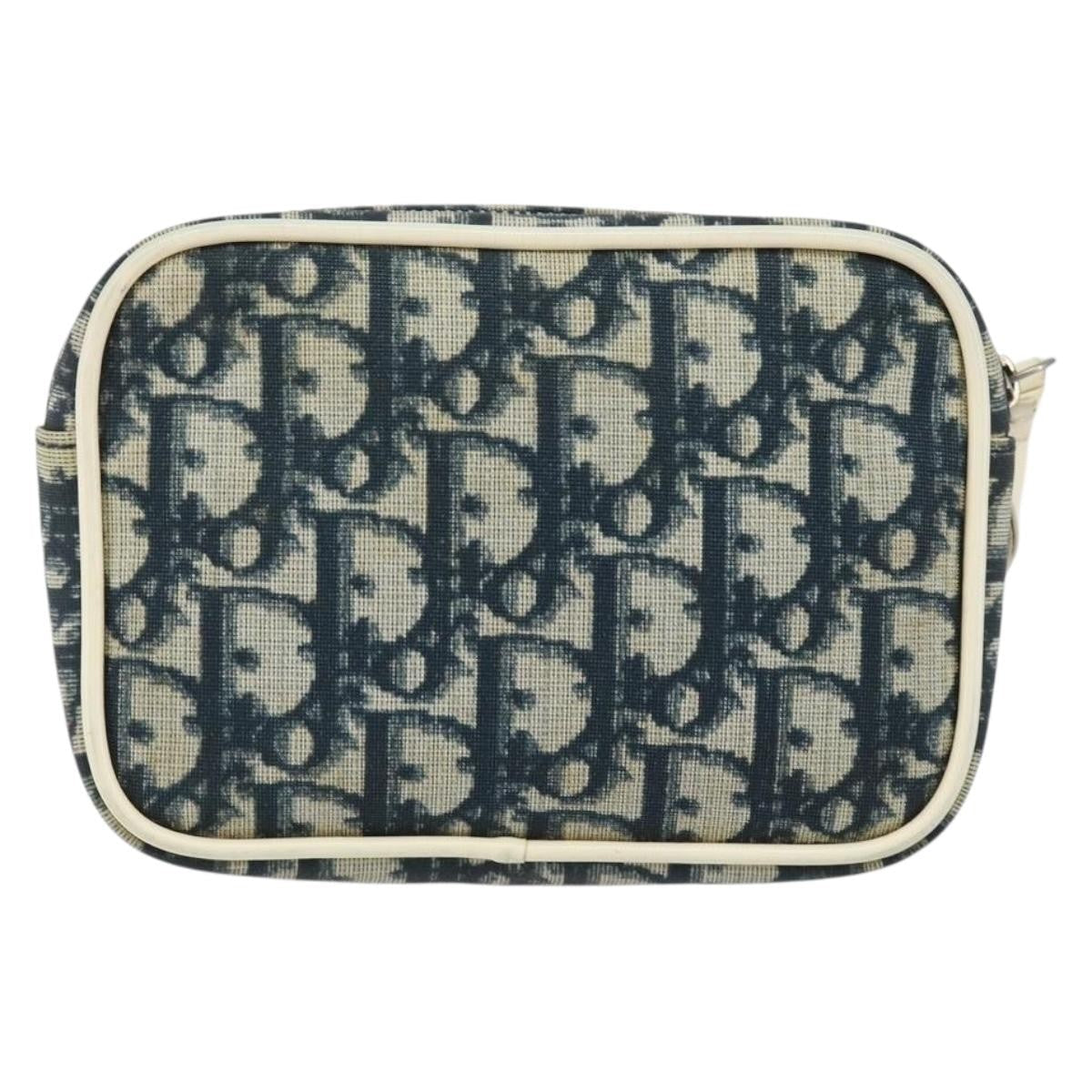 Christian Dior Trotter Pouch Diorissimo Canvas Navy Pvc Clutche & Pouche Bag ()