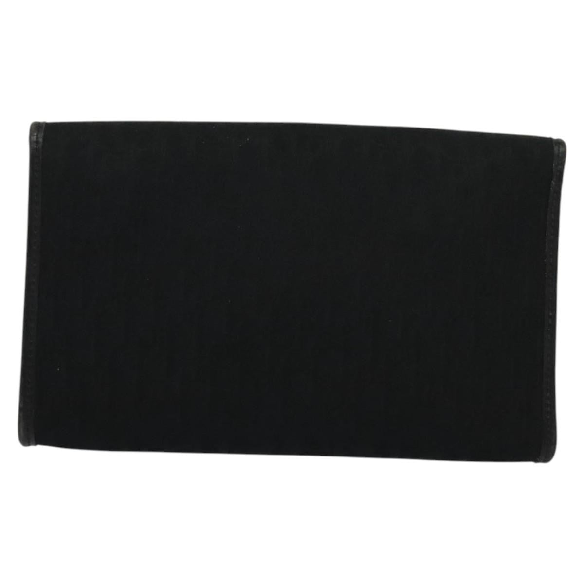 Christian Dior Trotter Flap Crossbody Bag Canvas Black Canvas Shoulder Bag Bag ()