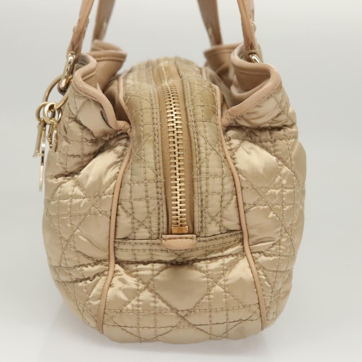 Christian Dior Charming Tote Cannage Quilt Nylon Beige Nylon Bag ()
