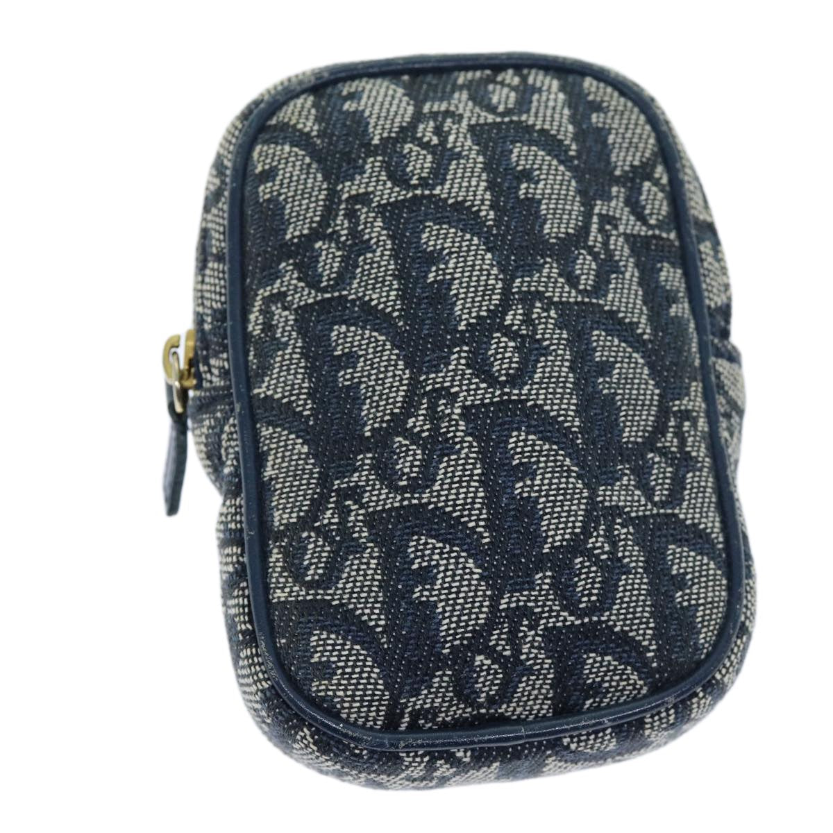 Christian Dior Trotter Pouch Canvas Navy Canvas Clutche & Pouche Bag ()