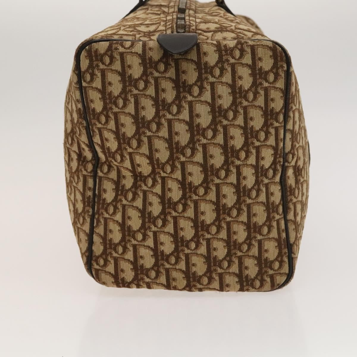 Christian Dior Trotter Boston Bag Diorissimo Canvas Brown Canvas Bag ()