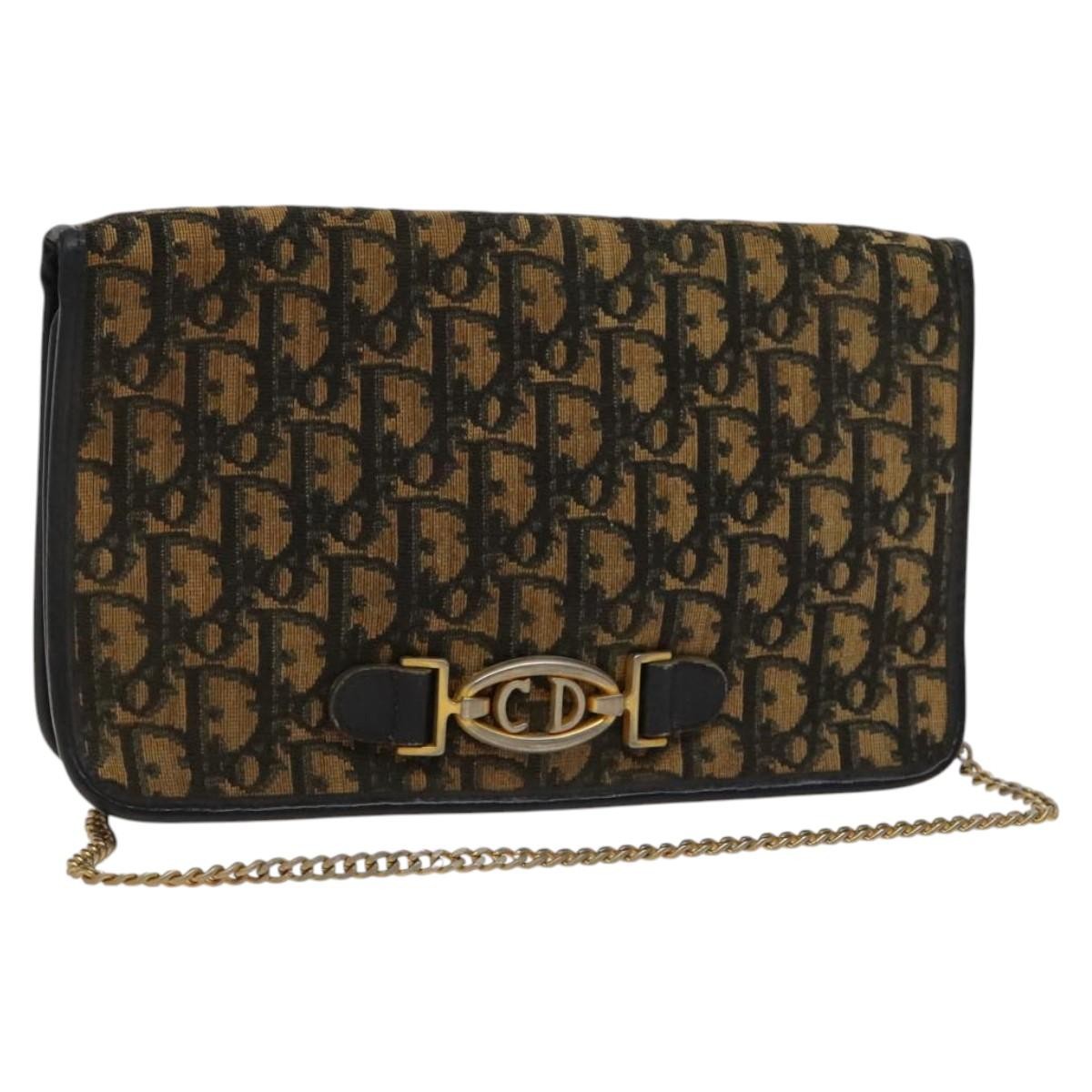 Christian Dior Trotter Shoulder Bag Canvas Brown Canvas Bag ()