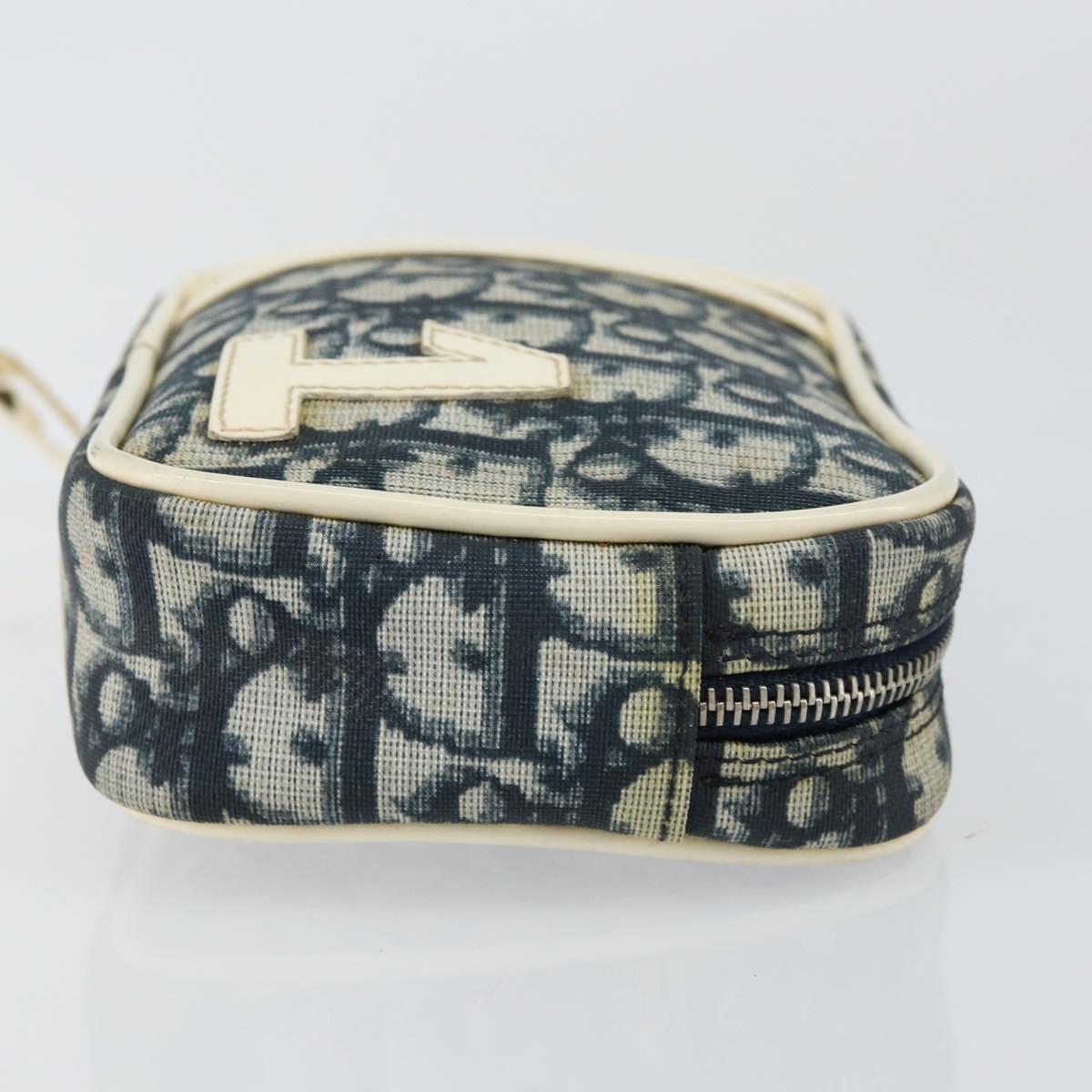 Christian Dior Trotter Pouch Diorissimo Canvas Navy Pvc Clutche & Pouche Bag ()