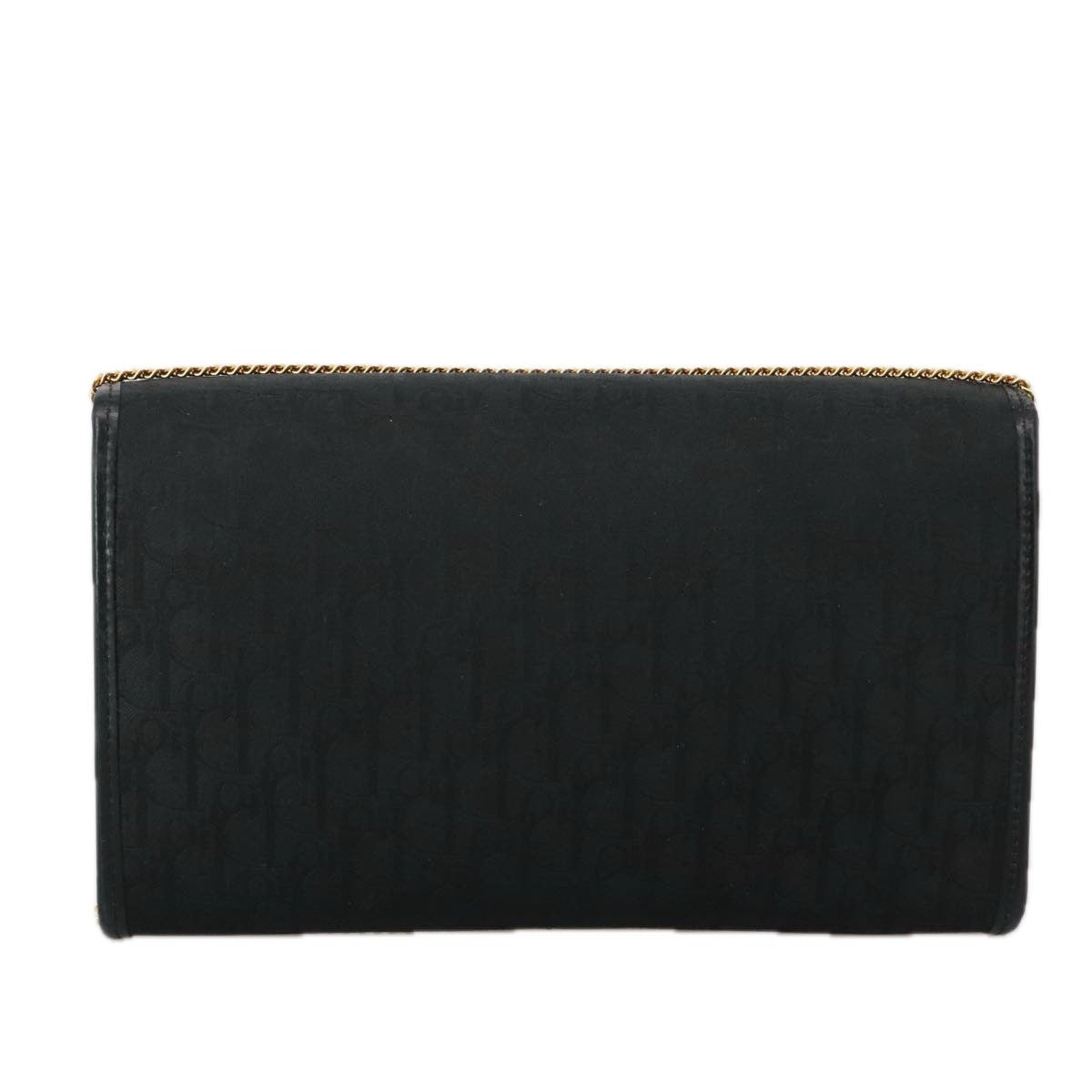 Christian Dior Trotter Crossbody Bag Canvas Black Canvas Shoulder Bag Bag ()