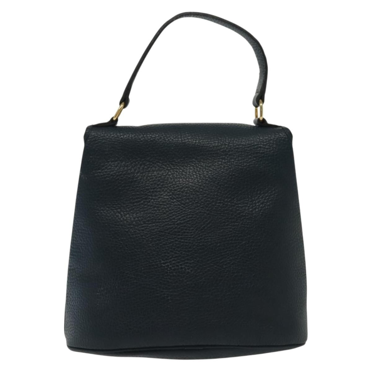 Christian Dior Handbag Leather Navy Leather Handbag ()