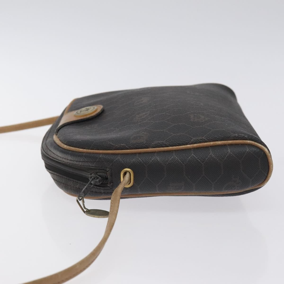 Christian Dior Honeycomb Shoulder Bag Canvas Black Canvas Bag ()