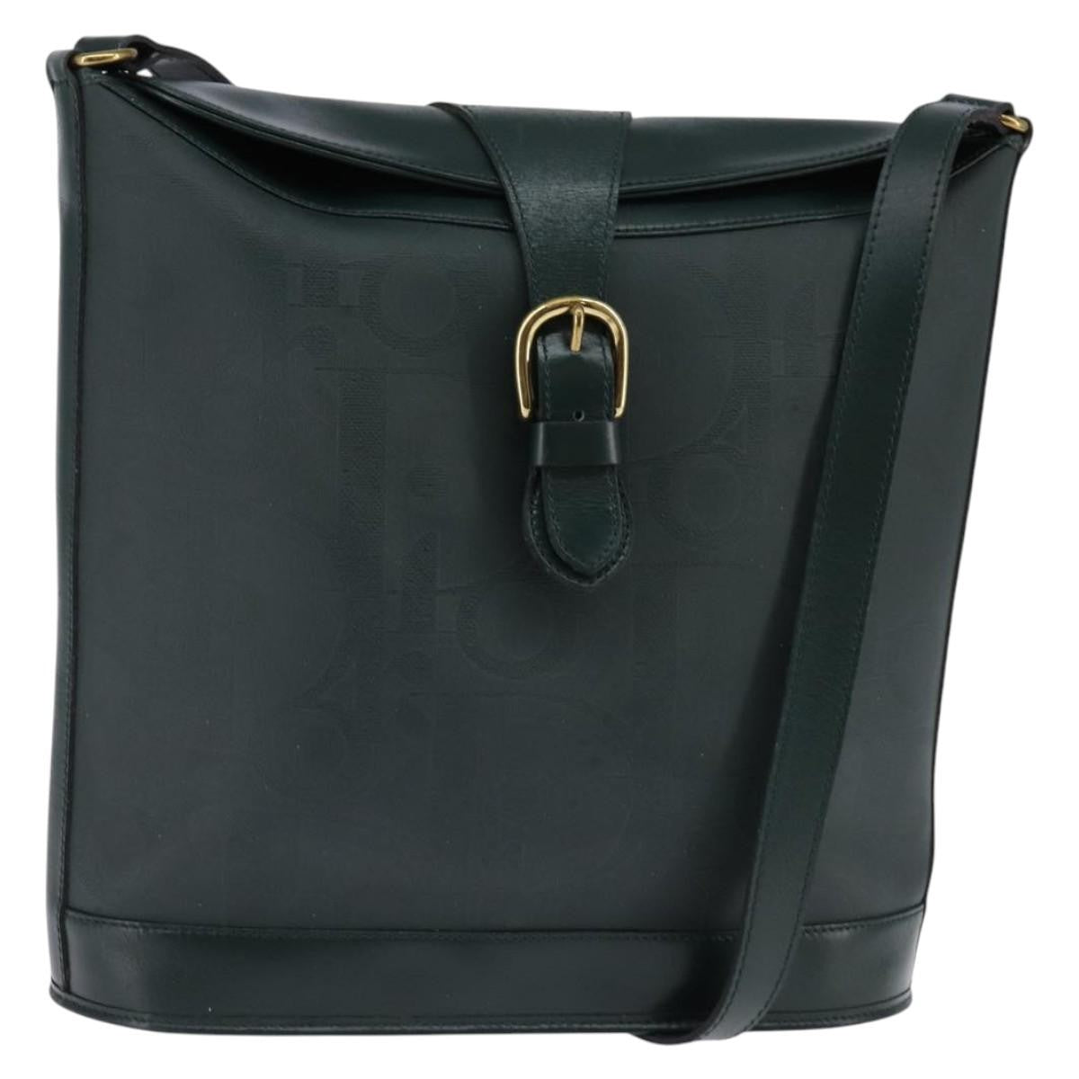 Christian Dior Trotter Crossbody Bag Canvas Green Canvas Shoulder Bag Bag ()