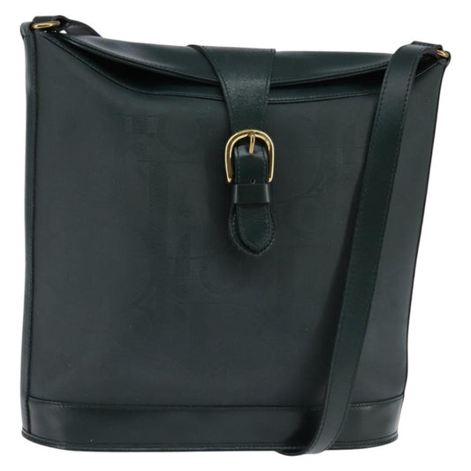 Christian Dior Trotter Crossbody Bag Canvas Green Canvas Shoulder Bag Bag ()