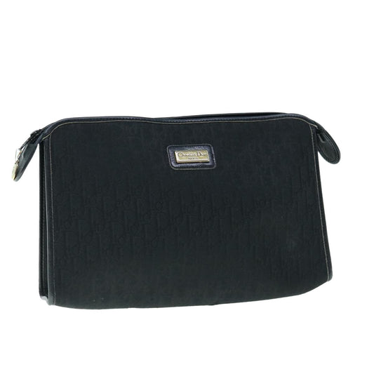 Christian Dior Trotter Pouch Diorissimo Canvas Black Canvas Clutche & Pouche Bag ()