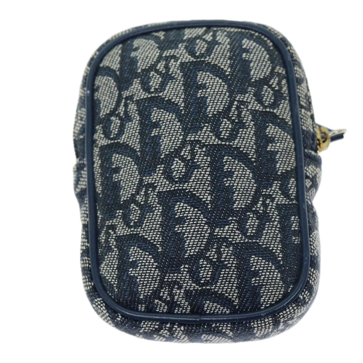 Christian Dior Trotter Pouch Canvas Navy Canvas Clutche & Pouche Bag ()
