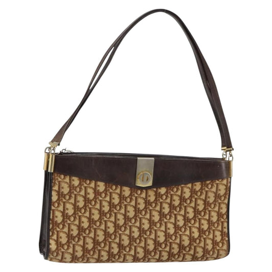 Christian Dior Trotter Shoulder Bag Canvas Brown Canvas Shoulder Bag Bag ()