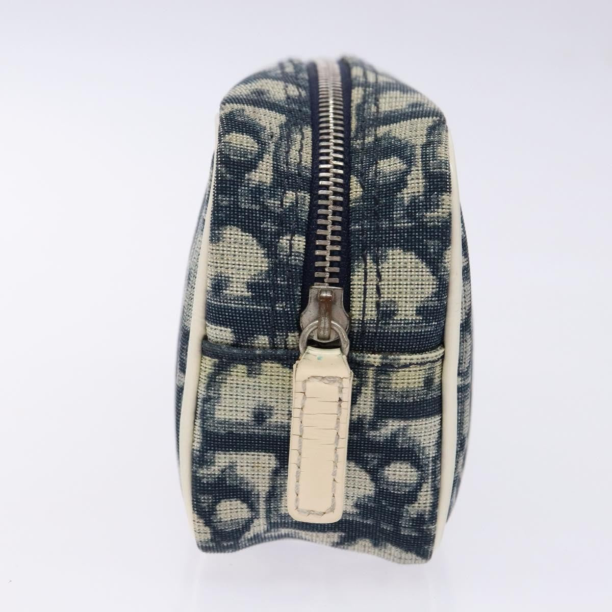 Christian Dior Trotter Pouch Diorissimo Canvas Navy Canvas Clutche & Pouche Bag ()