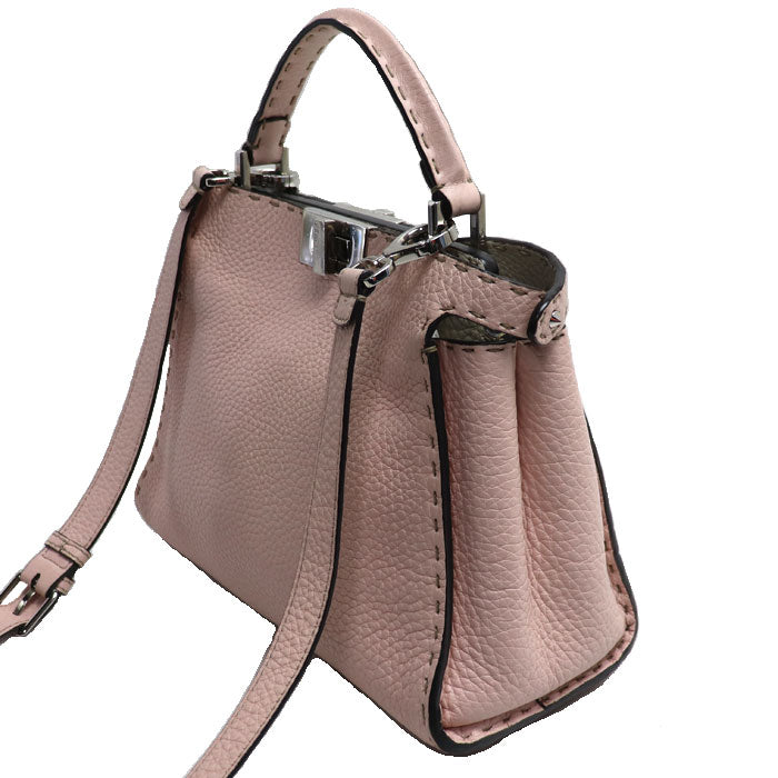 Fendi Step Out Small Canvas Leather Bag