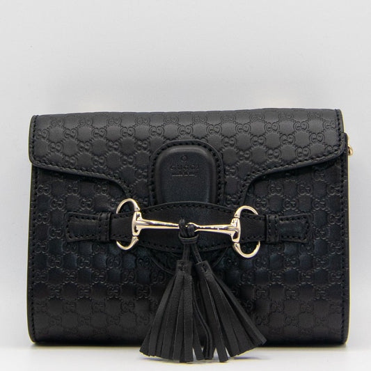 Gucci Guccissima Leather Canvas Shoulder Bag