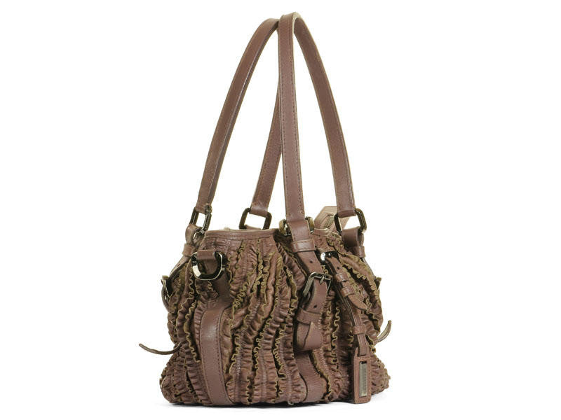 Burberry Violet Prorsum Ruffle Satchel