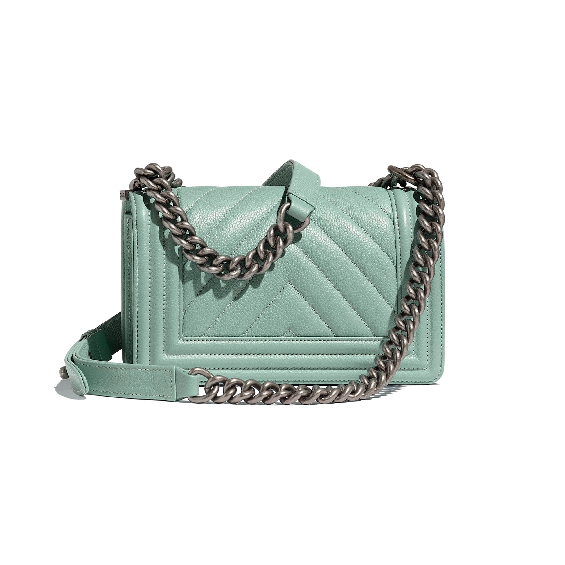 Chanel Boy Medium Handbag blue