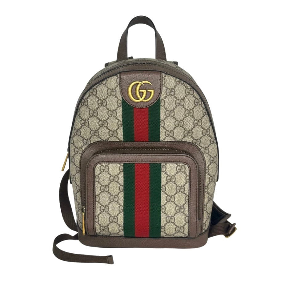Gucci Monogram Leather Canvas Shoulder Bag