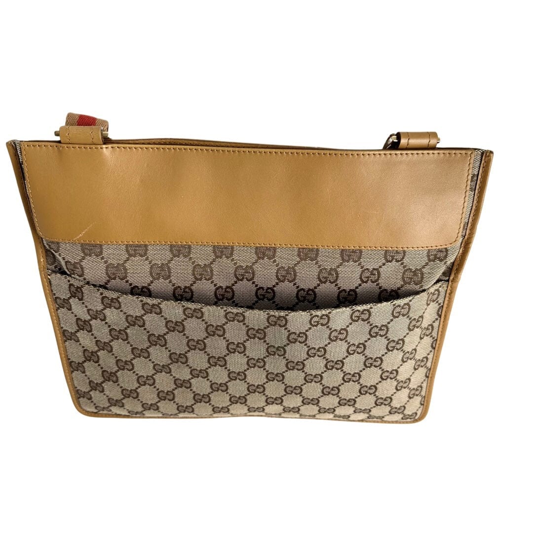 Gucci Monogram Canvas Shoulder Bag