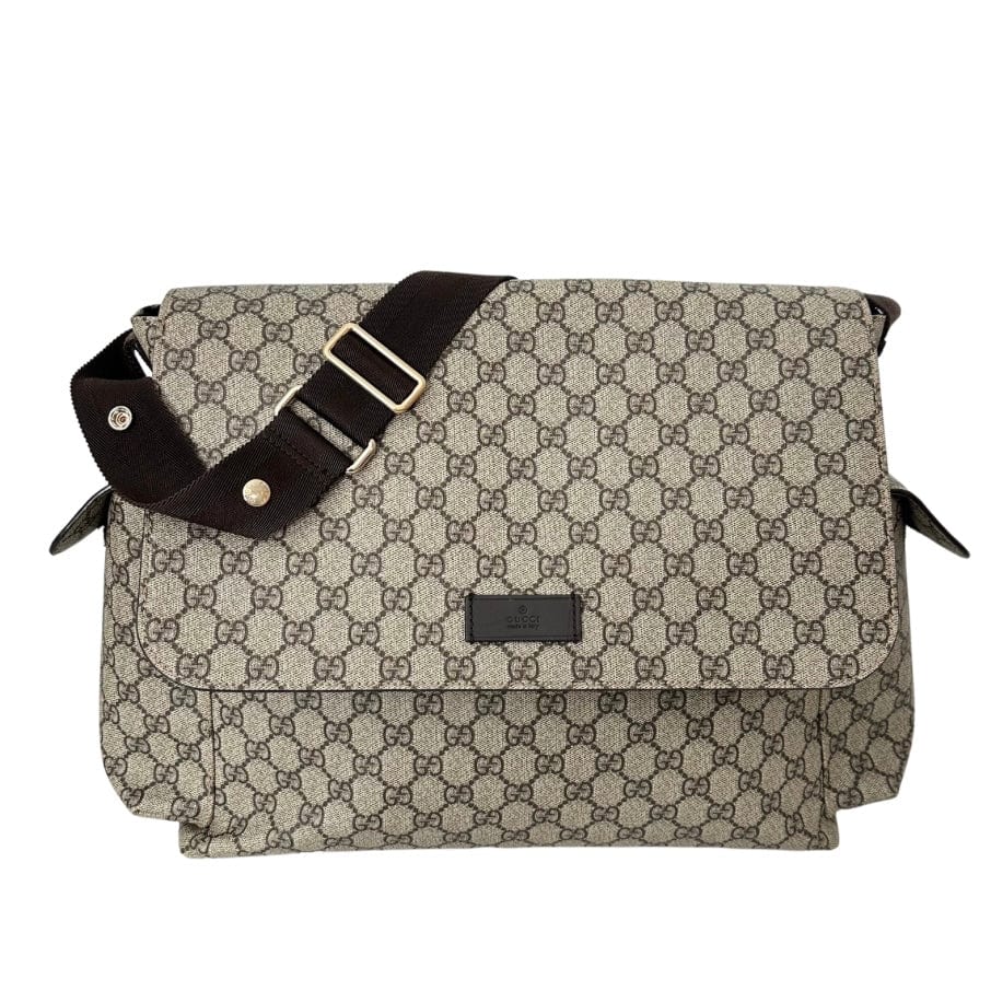 Gucci Nylon Leather Canvas Shoulder Bag