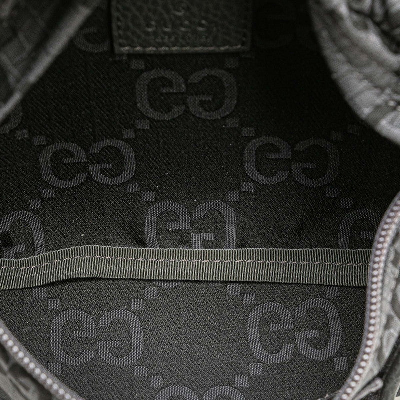 Gucci GG Nylon Leather Waist Bag