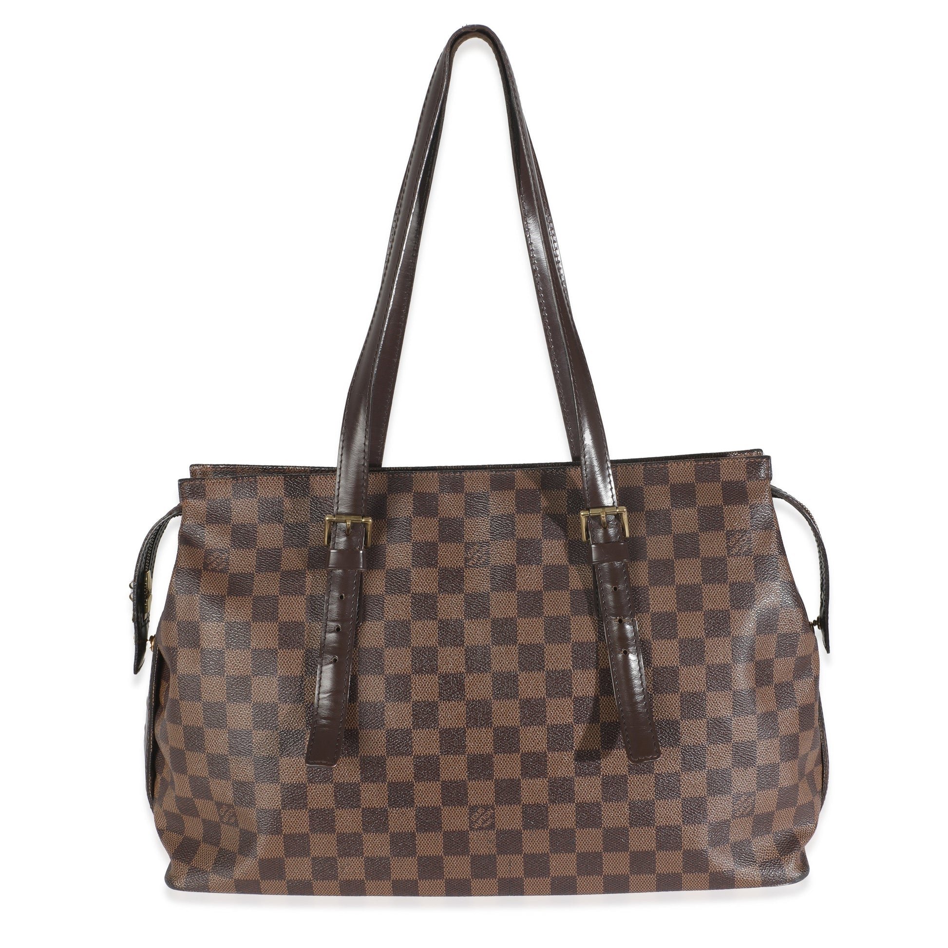 Louis Vuitton Damier Ebene Canvas Chelsea Zip Tote
