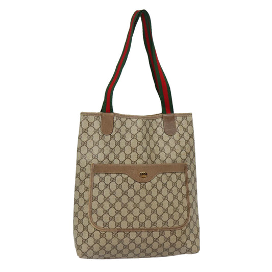 Gucci Leather Canvas Tote