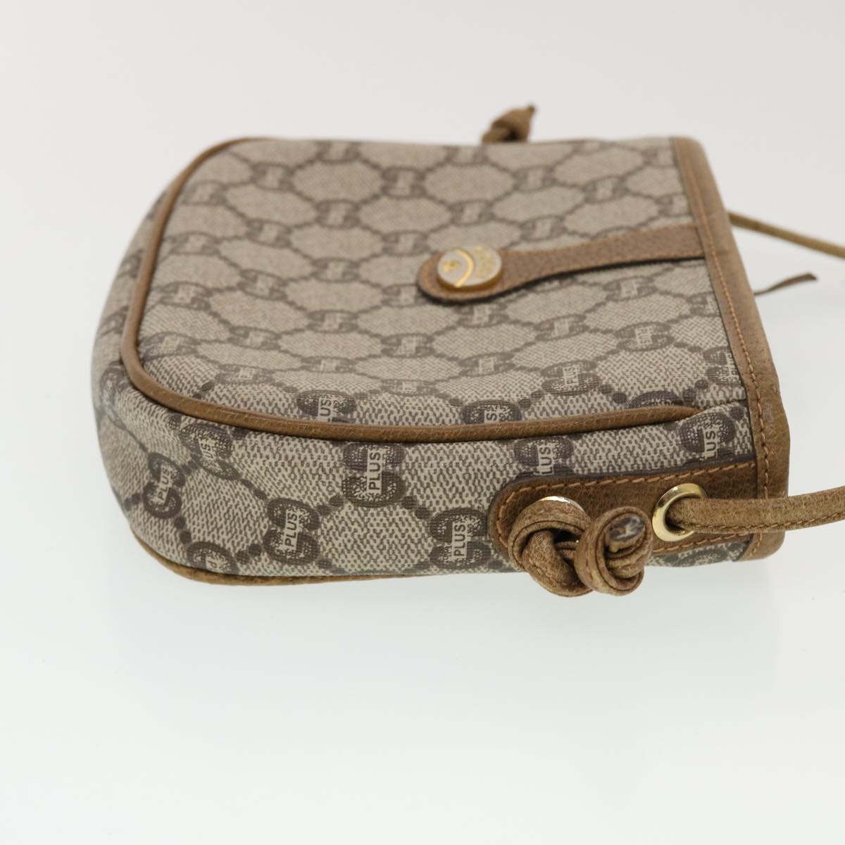 Gucci Leather Canvas Shoulder Bag