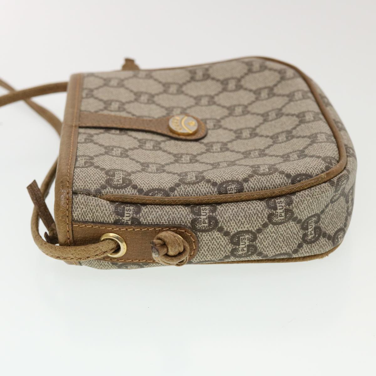 Gucci Leather Canvas Shoulder Bag