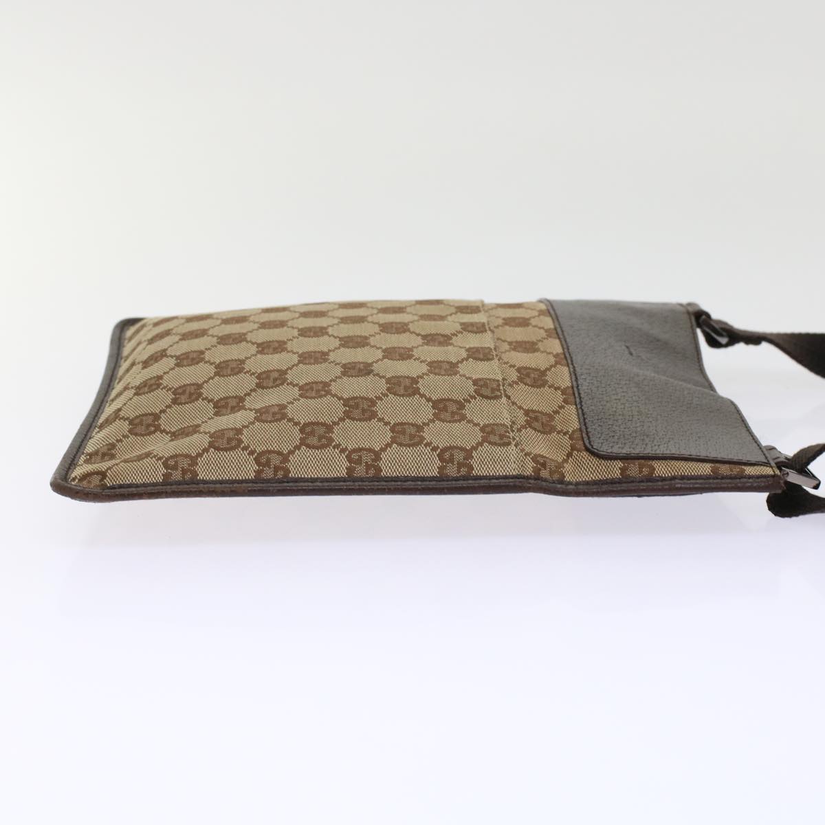 Gucci Leather Canvas Shoulder Bag