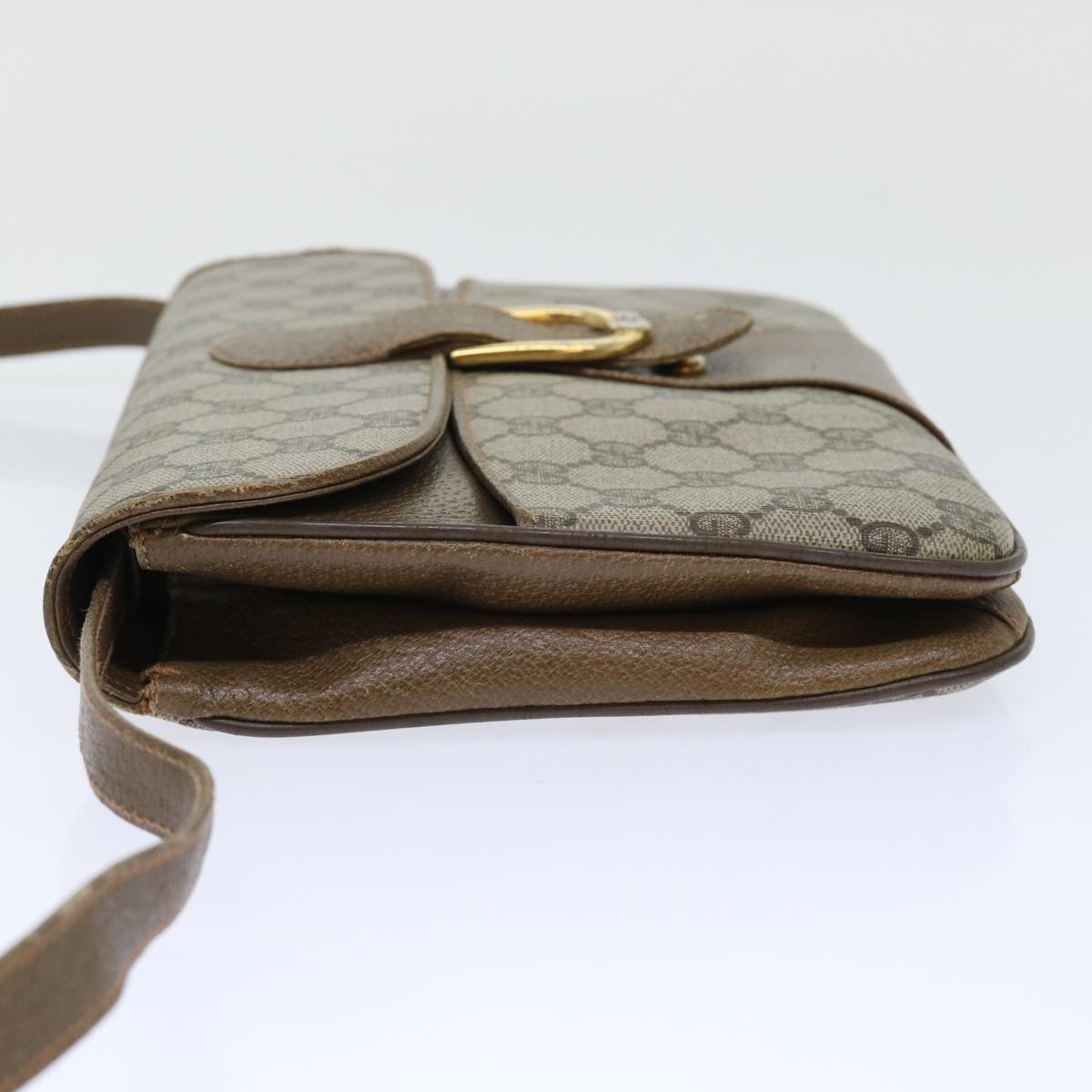 Gucci Leather Canvas Shoulder Bag