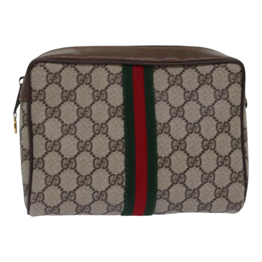 Gucci Leather Canvas Clutch