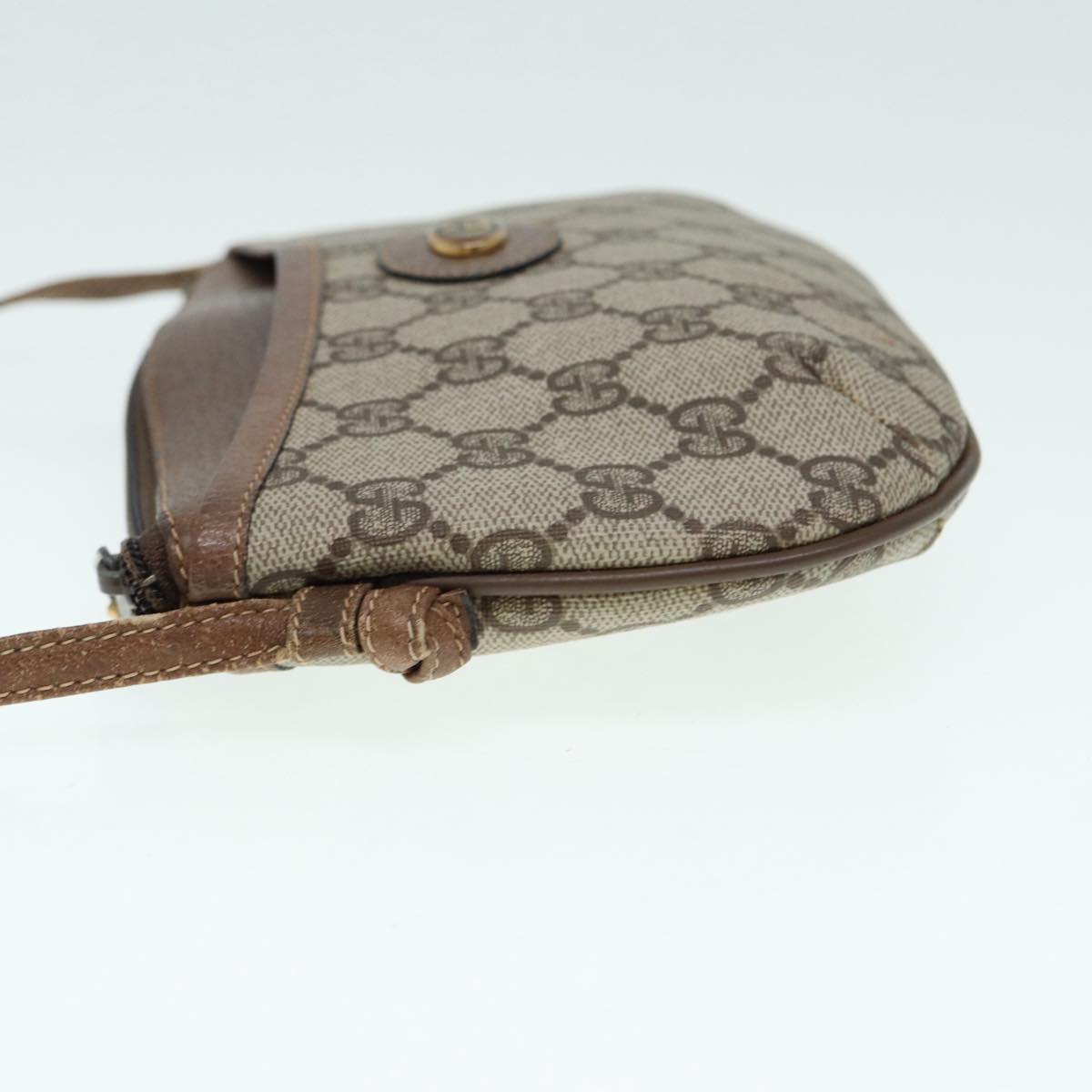 Gucci Leather Canvas Shoulder Bag