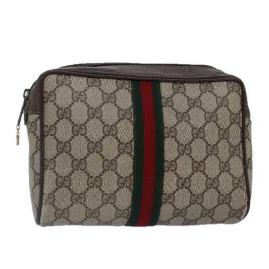 Gucci Leather Canvas Clutch