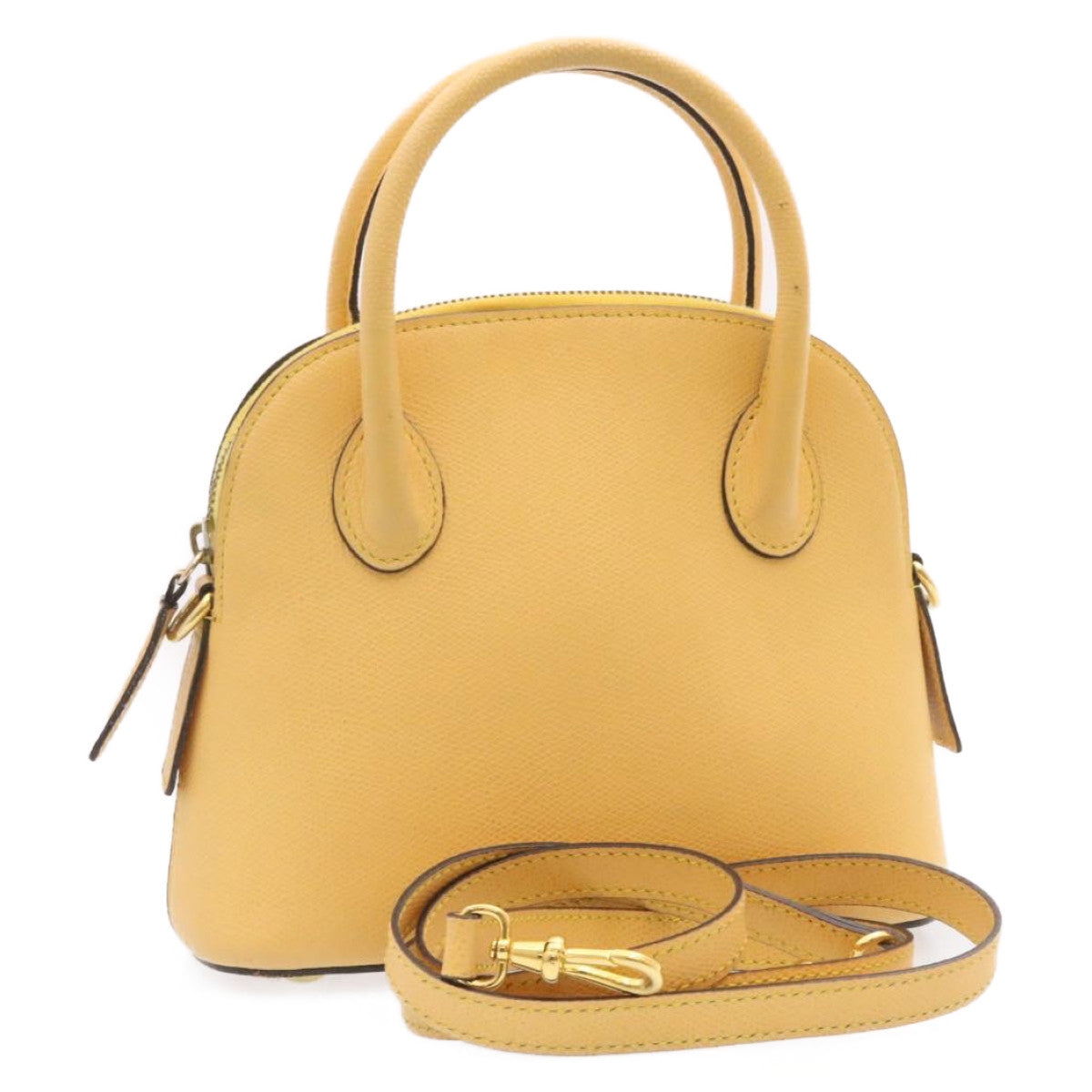 Luxury CELINE 2Way Hand Bag Shoulder Bag Caviar Skin Yellow am1494s
