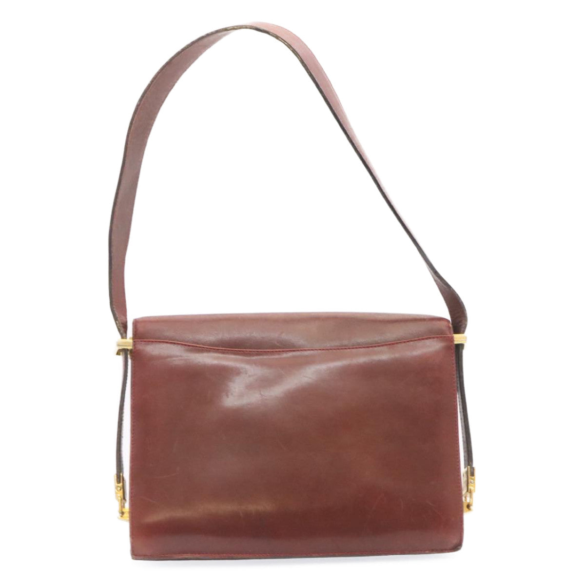 Luxury CELINE Horse Carriage Shoulder Bag Leather Bordeaux rd205