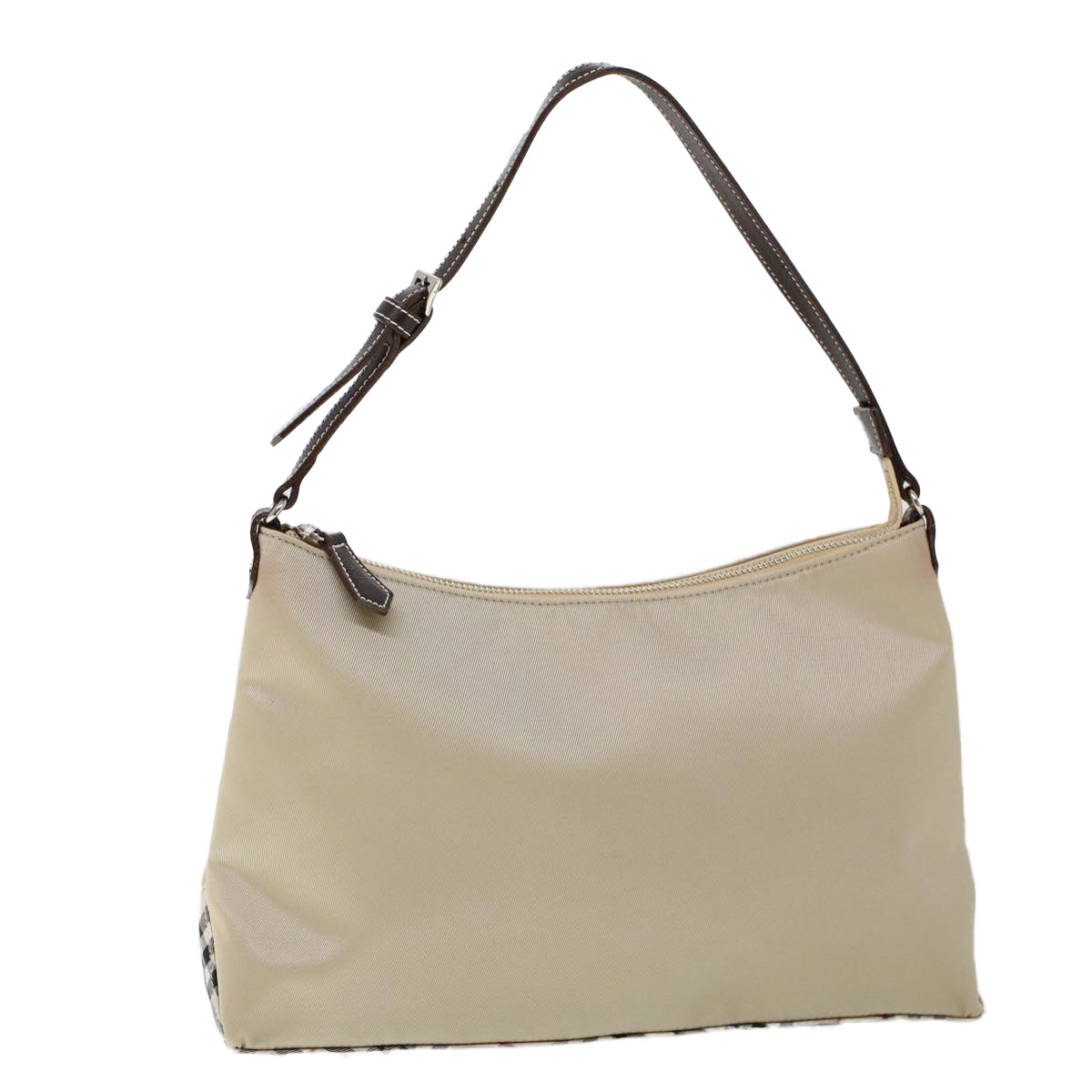 Burberry Blue Label Shoulder Bag Nylon Beige Auth ti1219