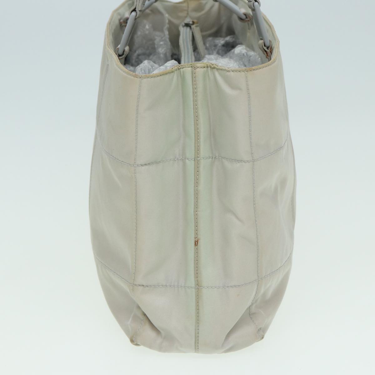 PRADA Shoulder Bag Nylon Gray Auth