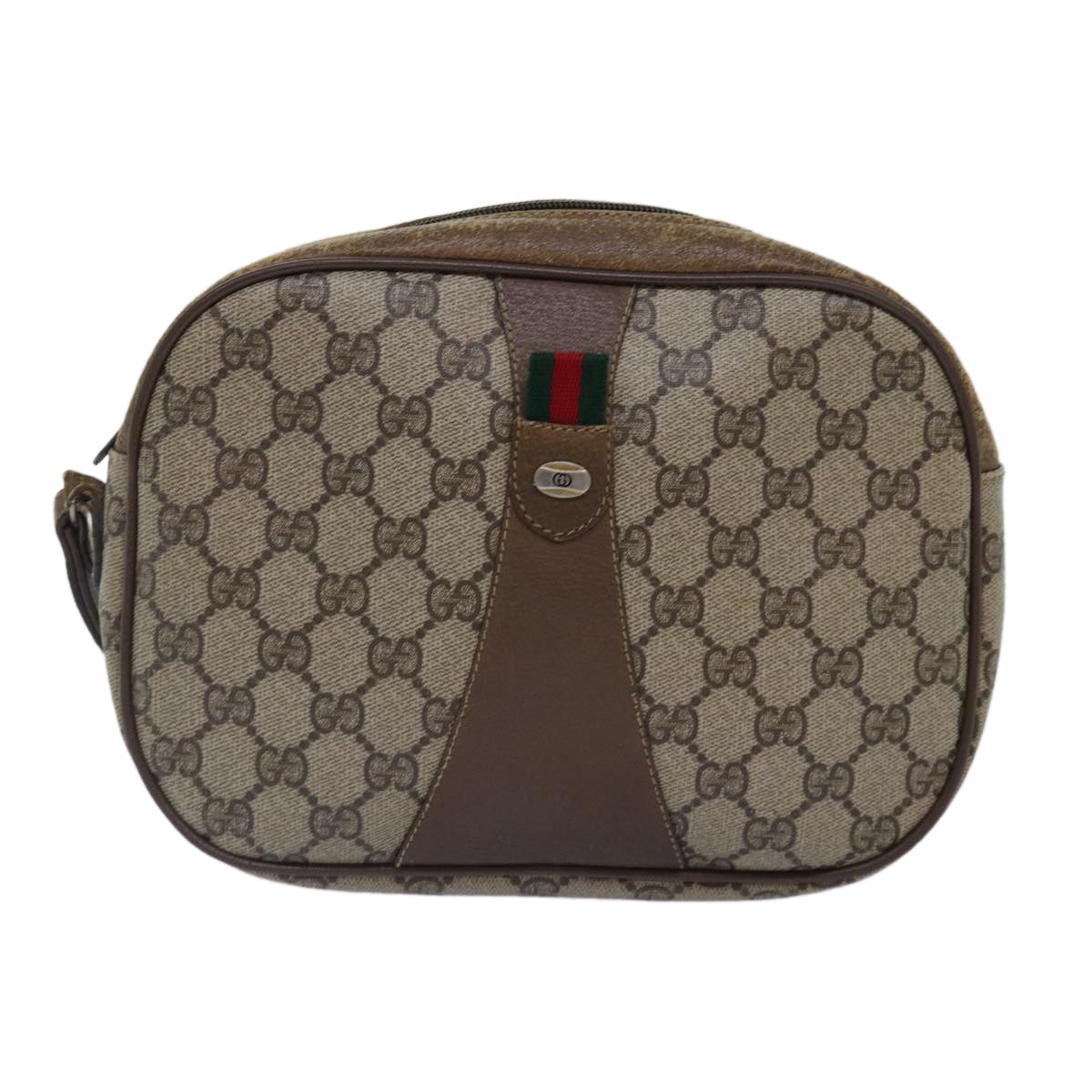 Gucci Leather Canvas Clutch