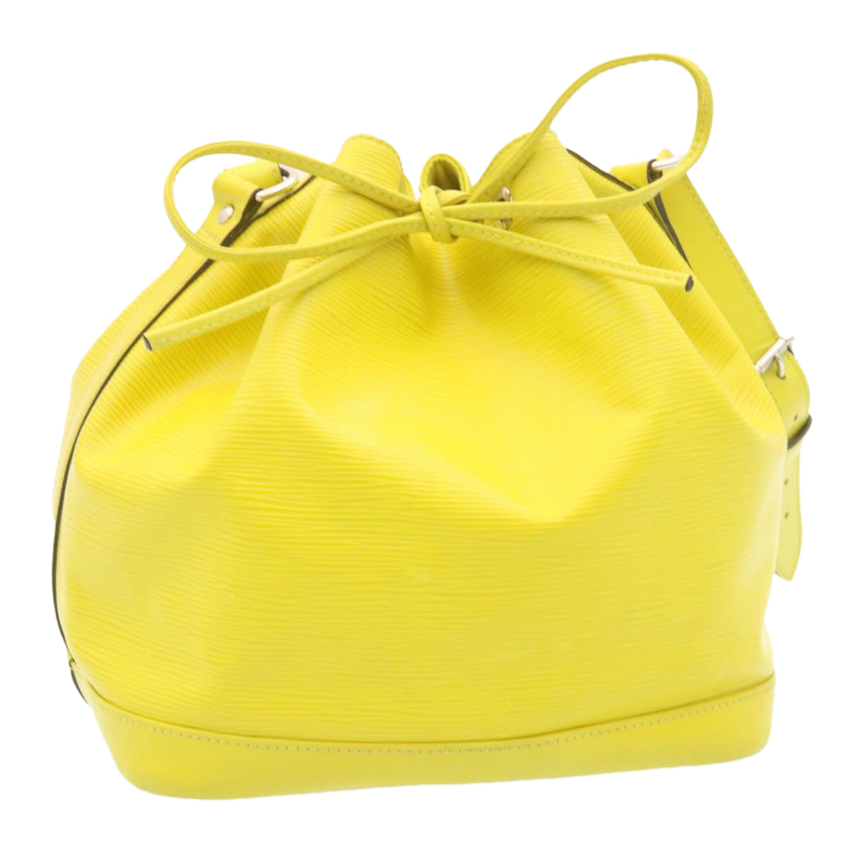 LOUIS VUITTON Epi Petit Noe Shoulder Bag Yellow Pistache M40969 LV tp041