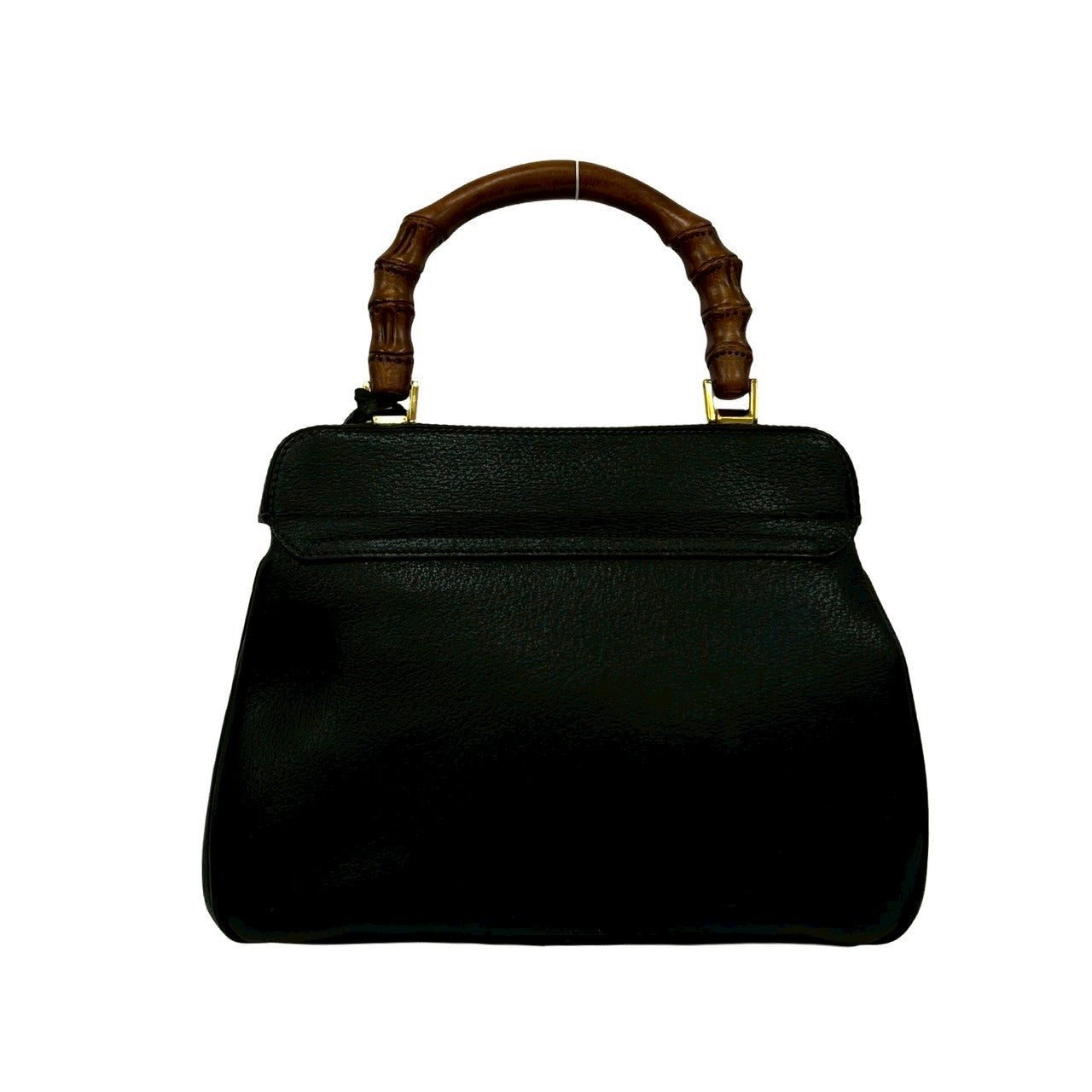 Gucci Bamboo Lock Leather Handbag
