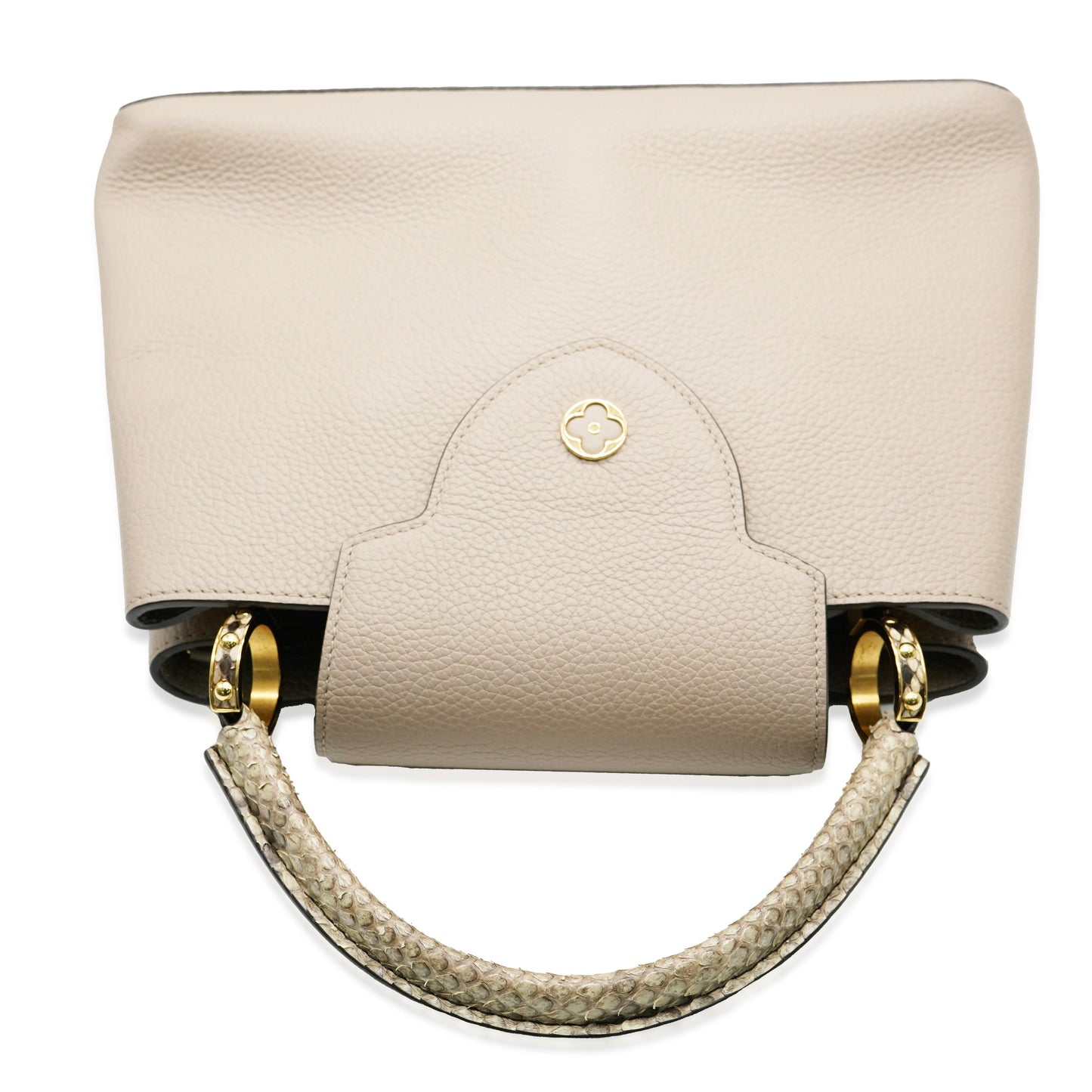 Luxury Women's Handbag | Louis Vuitton Galet Python Taurillon Capucines MM