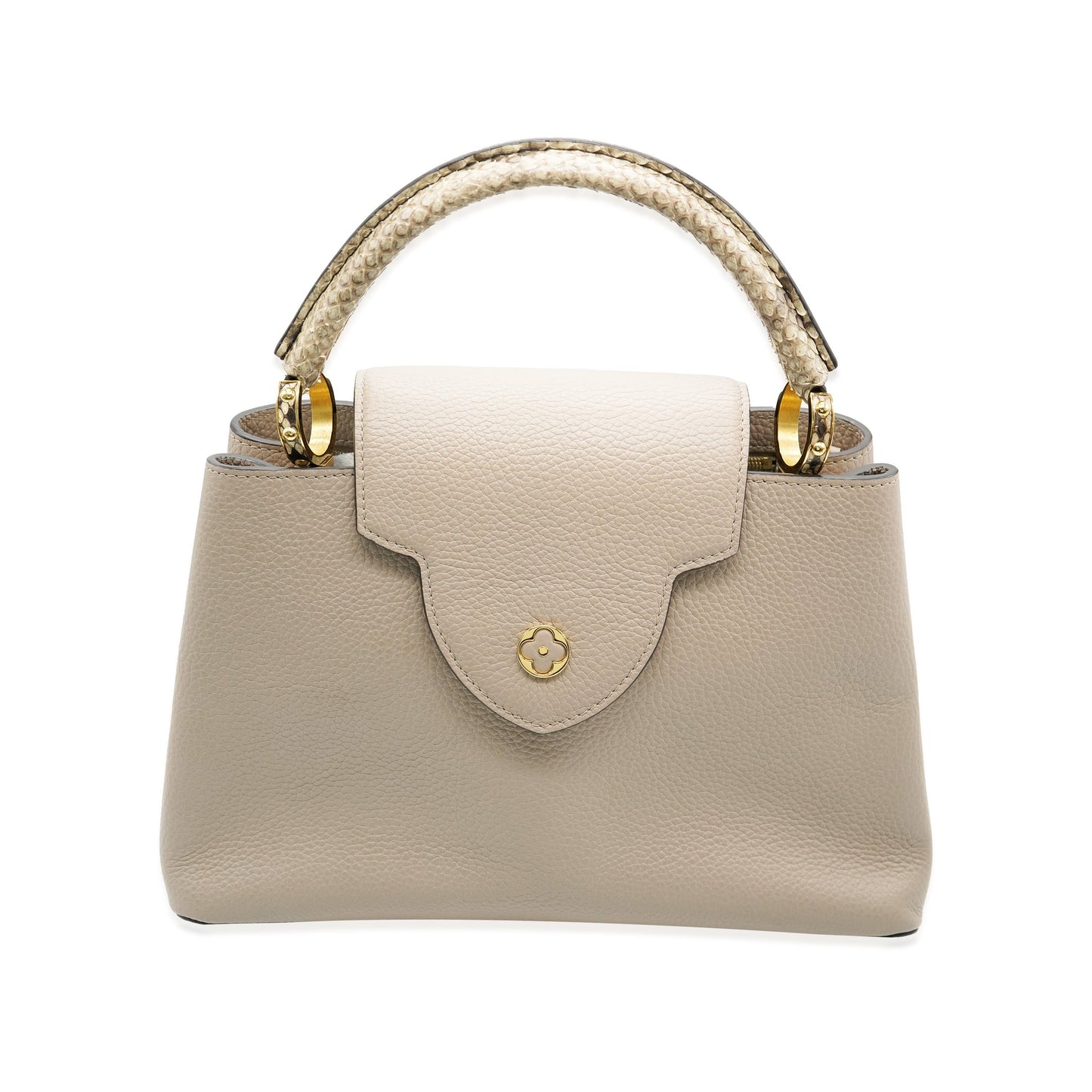 Luxury Women's Handbag | Louis Vuitton Galet Python Taurillon Capucines MM