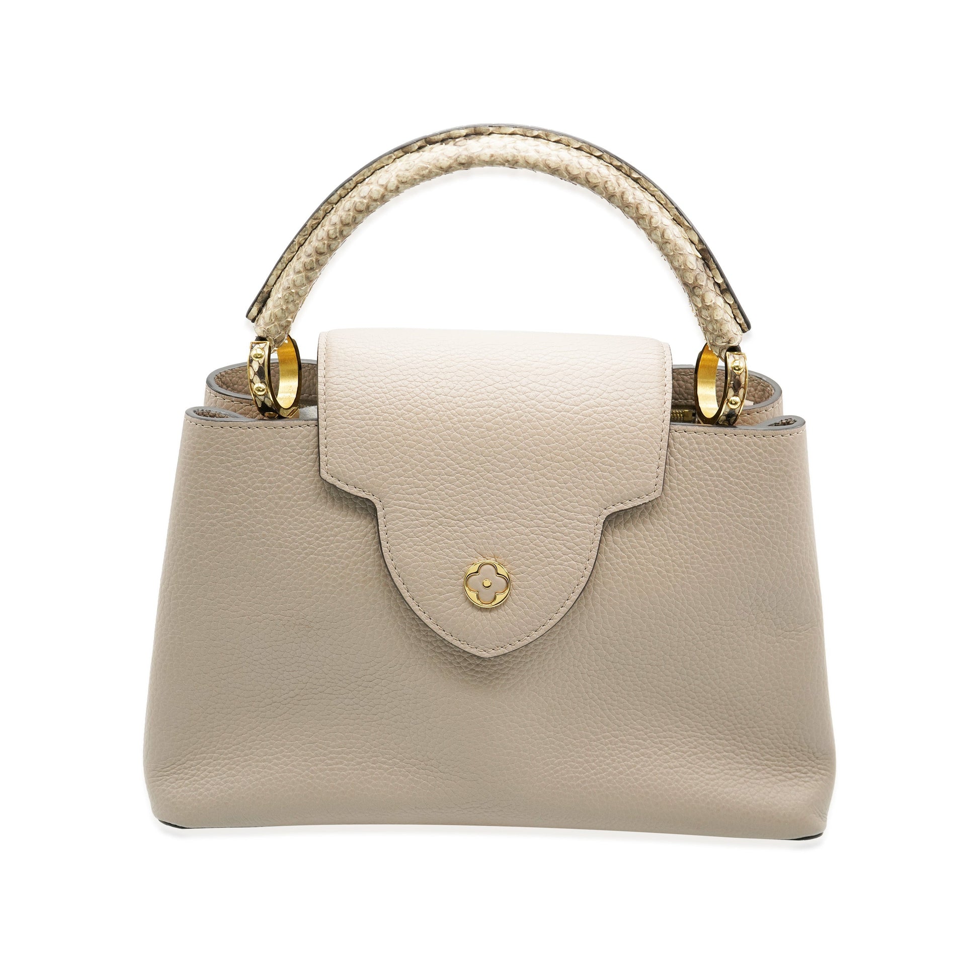 Luxury Women's Handbag | Louis Vuitton Galet Python Taurillon Capucines MM
