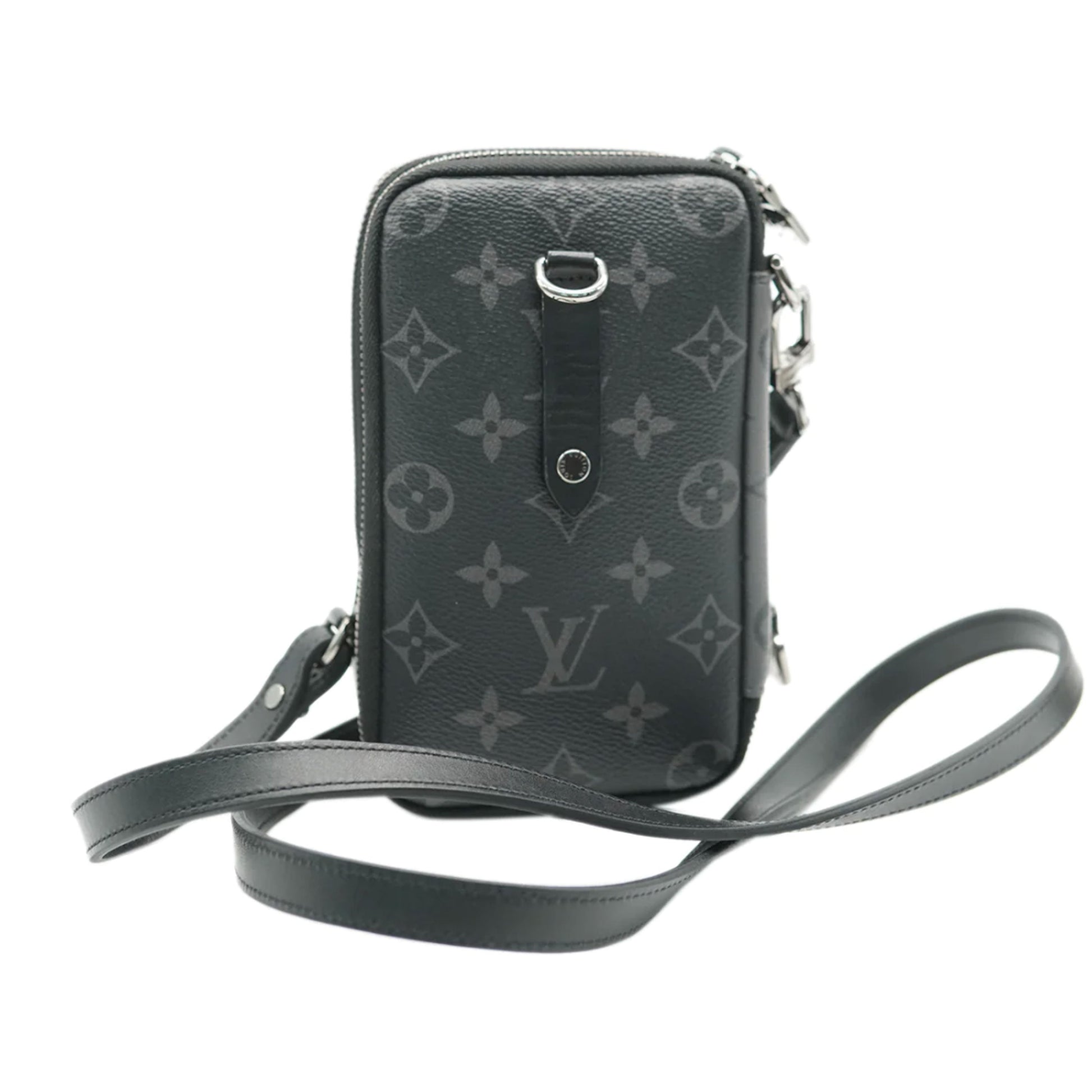 Louis Vuitton Reverse Monogram Eclipse Canvas Double Phone Pouch NM